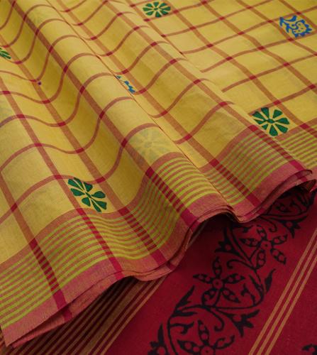 SALEM BLOCK PRINT COTTON SAREES